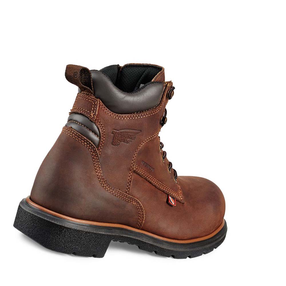 Red Wing DynaForce® 6-inch Soft Toe Men's Waterproof Boots Coffee | ZA 377MQZ